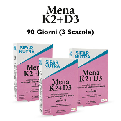 Mena K2 + D3 - 90 Days (3 Boxes)